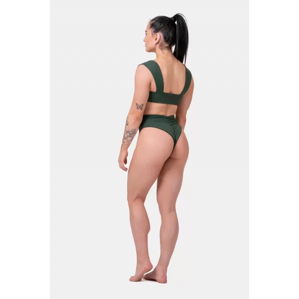  Vysokoenergetický top do bikín 553 DARK GREEN Nebbia 