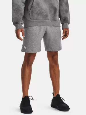 Pánske šortky UNDER ARMOUR RIVAL FLEECE SHORTS 1379779-025 SIVÁ