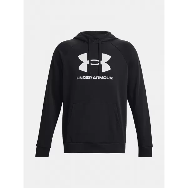  Pánska mikina UNDER ARMOUR RIVAL FLEECE LOGO HD 1379758-001 ČIERNA 