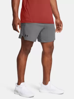 Pánske šortky UNDER ARMOUR VANISH WOVEN 6IN SHORTS 1373718-027 SIVÁ