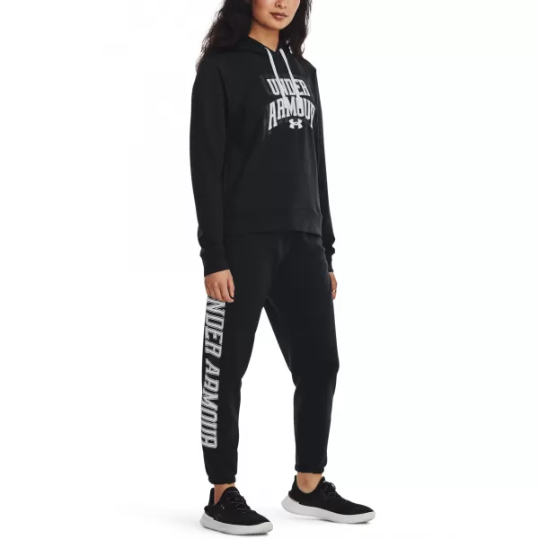  Dámske tepláky UNDER ARMOUR RIVAL TERRY GRAPHIC JOGR 1379437-001 ČIERNA 