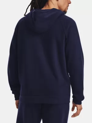 Pánska mikina UNDER ARMOUR RIVAL FLEECE FZ HOODIE 1379767-410 MODRÁ
