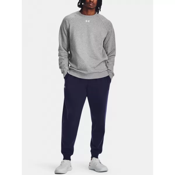  Pánska mikina UNDER ARMOUR RIVAL FLEECE CREW 1379755-025 SIVÁ 