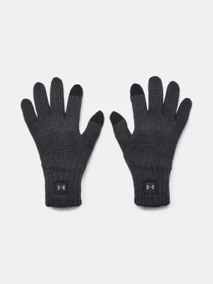 Pánske rukavice UNDER ARMOUR HALFTIME WOOL GLOVE 1378755-001 ČIERNA