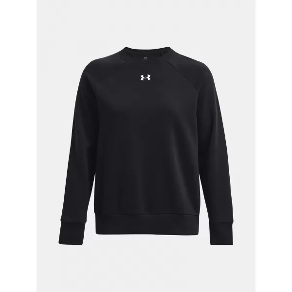  Dámska mikina UNDER ARMOUR RIVAL FLEECE CREW 1379508-001 ČIERNA 