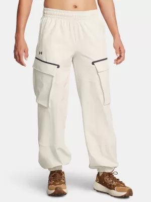 Dámske športové nohavice UNDER ARMOUR UNSTOPPABLE CARGO PANT 1386481-110 BIELA