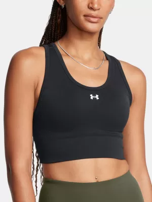 Dámska podprsenka UNDER ARMOUR VANISH SEAMLESS MID BRA 1384419-001 ČIERNA