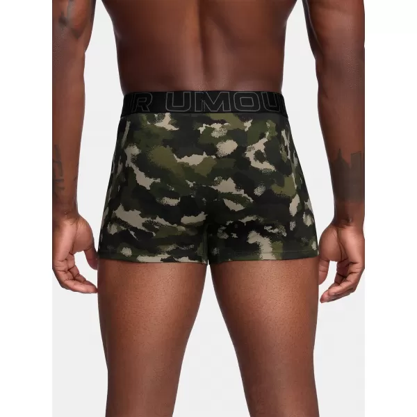  Pánske boxerky UNDER ARMOUR M PERF COTTON NOV 3IN 1383892-391 ZELENÁ 