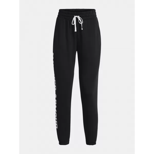  Dámske tepláky UNDER ARMOUR RIVAL TERRY GRAPHIC JOGR 1379437-001 ČIERNA 