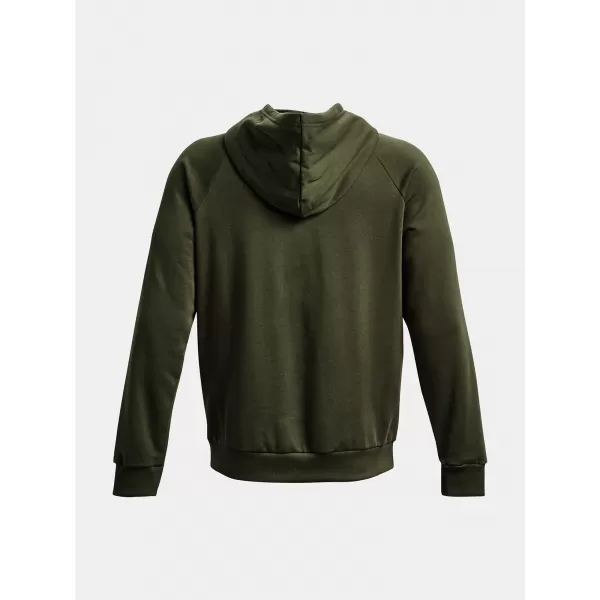  Pánska mikina UNDER ARMOUR RIVAL FLEECE HOODIE 1379757-390 ZELENÁ 