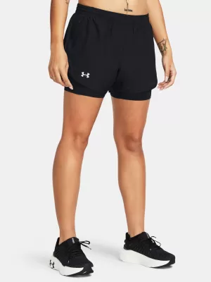Dámske šortky UNDER ARMOUR FLY BY 2-IN-1 SHORTS 1382440-001 ČIERNA