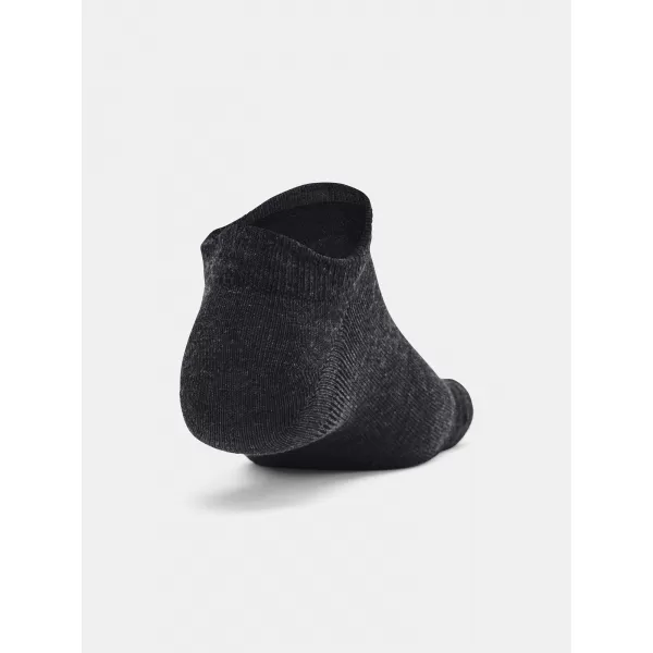 Ponožky UNDER ARMOUR ESSENTIAL NO SHOW (3 PÁRY) 1382623-001 ČIERNA 