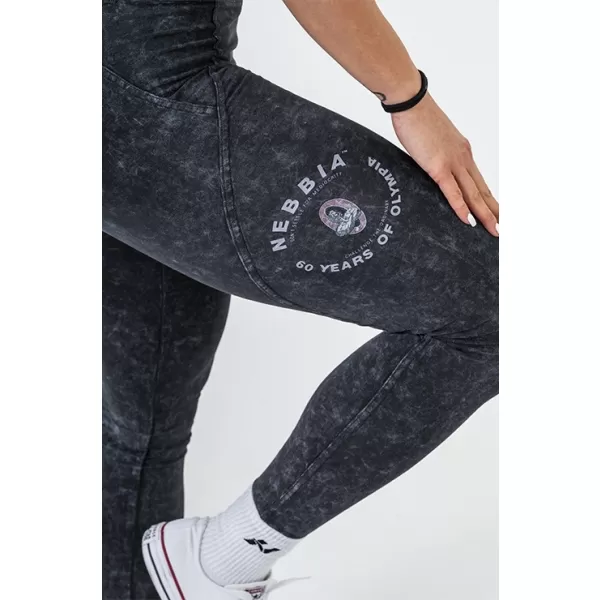  Oprané legíny s vysokým pásom GYM WARRIOR 776 BLACK Nebbia 