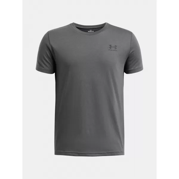  Chlapčenské tričko UNDER ARMOUR B SPORTSTYLE LC SS 1389962-012 SIVÁ 