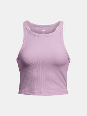 Dámske tielko UNDER ARMOUR MERIDIAN RIB CROP TANK 1384008-543 FIALOVÁ