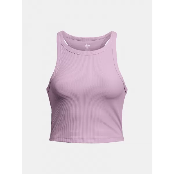  Dámske tielko UNDER ARMOUR MERIDIAN RIB CROP TANK 1384008-543 FIALOVÁ 