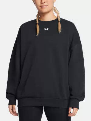 Dámska mikina UNDER ARMOUR RIVAL FLEECE OS CREW ČIERNA