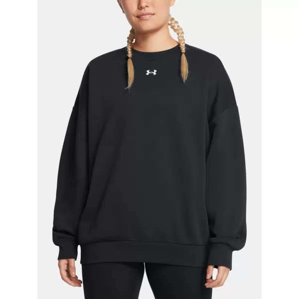  Dámska mikina UNDER ARMOUR RIVAL FLEECE OS CREW ČIERNA 
