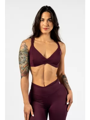 Športová podprsenka STRONG BEAUTY 424 DARK RED Nebbia