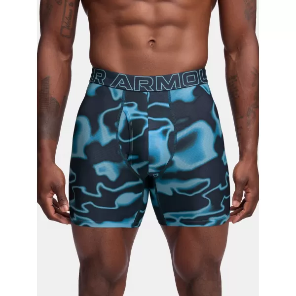  Pánske boxerky UNDER ARMOUR M PERF TECH MESH NOV 6IN (3KS) 1383885-494 MODRÁ 