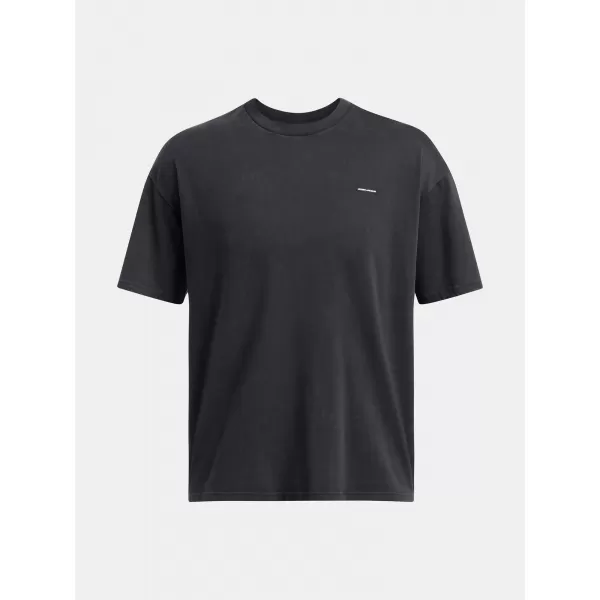  Pánske tričko UNDER ARMOUR M HW OS LOGO WASH SS 1389147-001 ČIERNA 