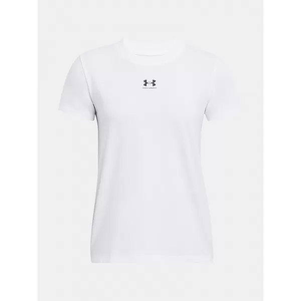  Dámske tričko UNDER ARMOUR CAMPUS CORE SS 1383648-100 BIELA 