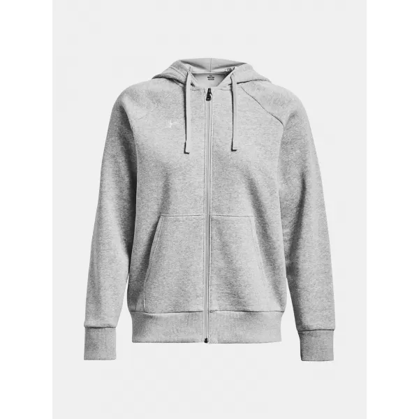  Dámska mikina UNDER ARMOUR RIVAL FLEECE FZ HOODIE 1379497-012 SIVÁ 