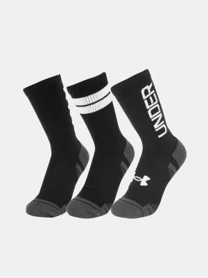 Ponožky UNDER ARMOUR PERF TECH NOV CREW (3 PÁRY) 1379515-002 ČIERNA