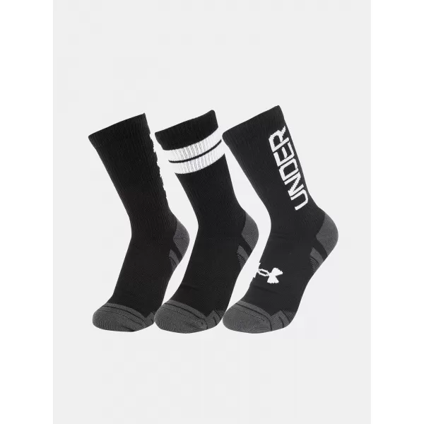  Ponožky UNDER ARMOUR PERF TECH NOV CREW (3 PÁRY) 1379515-002 ČIERNA 