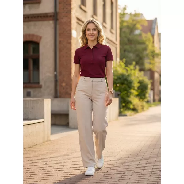  Dámske tričko s golierom ALTISPORT NoPrint NP/ALW012 GRANÁT 