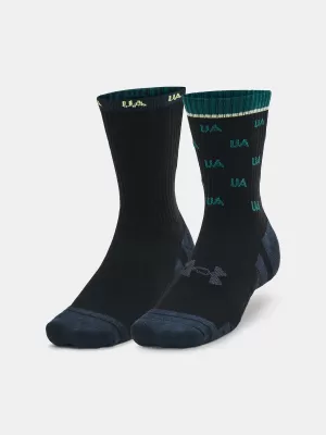 Ponožky UNDER ARMOUR PERF COTTON NOV MID (2 PÁRY) 1379534-002 ČIERNA