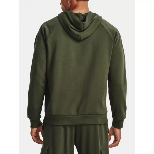  Pánska mikina UNDER ARMOUR RIVAL FLEECE HOODIE 1379757-390 ZELENÁ 