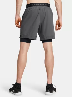Pánske šortky UNDER ARMOUR VANISH WOVEN 2IN1 STS 1373764-025 SIVÁ