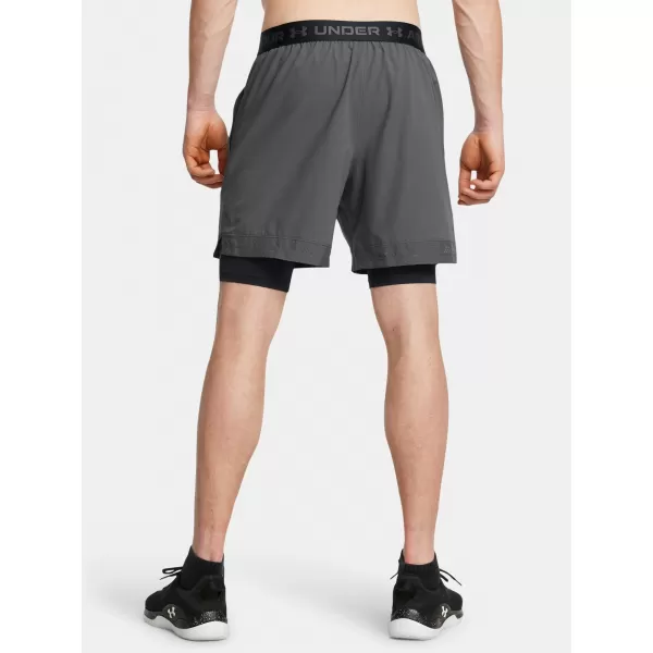  Pánske šortky UNDER ARMOUR VANISH WOVEN 2IN1 STS 1373764-025 SIVÁ 