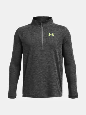 Chlapčenské tričko UNDER ARMOUR TECH TEXTURED 1/2 ZIP 1382791-025 SIVÁ