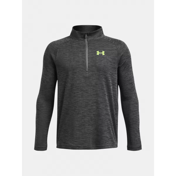  Chlapčenské tričko UNDER ARMOUR TECH TEXTURED 1/2 ZIP 1382791-025 SIVÁ 