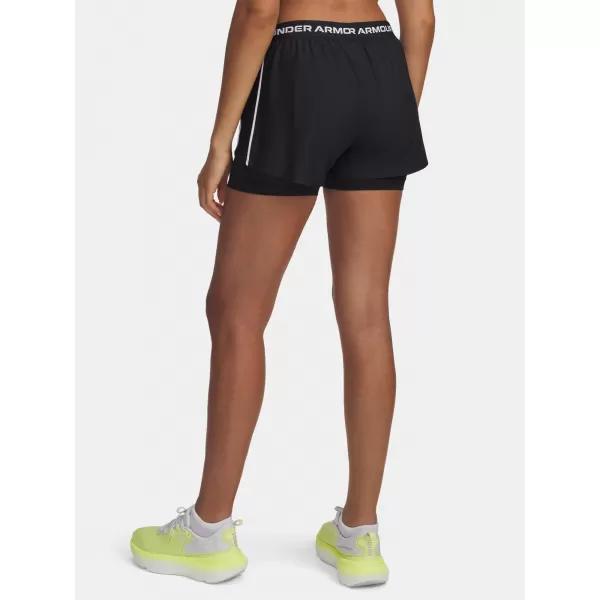  Dámske šortky UNDER ARMOUR TECH PLAY UP 2IN1 SHORTS 1389895-001 ČIERNA 