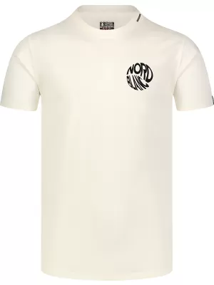 Pánske tričko NORDBLANC ROTATED NBSMT8151 KRÉMOVO BIELA