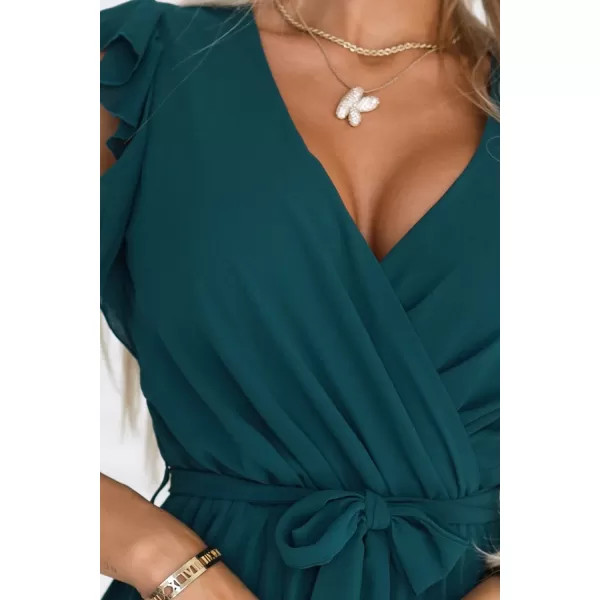  Šaty NUMOCO POLINA 374-8 ZELENÁ 