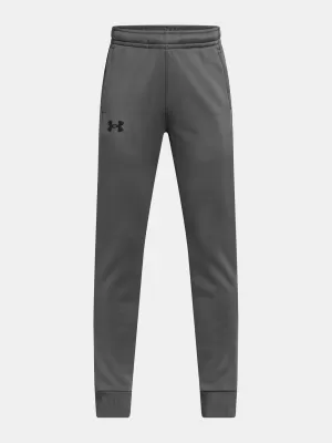 Chlapčenské tepláky UNDER ARMOUR ARMOUR FLEECE JOGGERS 1373543-025 SIVÁ