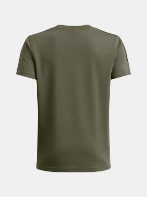 Chlapčenské tričko UNDER ARMOUR B ICON TAPED SS 6001583-390 ZELENÁ