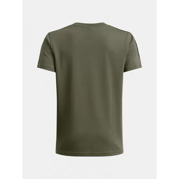  Chlapčenské tričko UNDER ARMOUR B ICON TAPED SS 6001583-390 ZELENÁ 