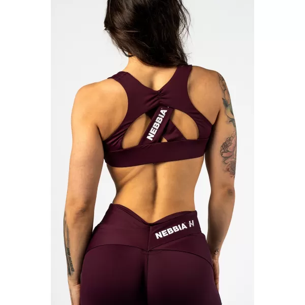  Športová podprsenka STRONG BEAUTY 424 DARK RED Nebbia 