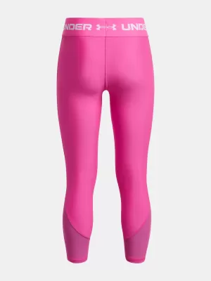 Dievčenské legíny UNDER ARMOUR ARMOUR ANKLE CROP 1373950-652 RUŽOVÁ