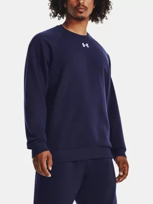 Pánska mikina UNDER ARMOUR RIVAL FLEECE CREW 1379755-410 MODRÁ