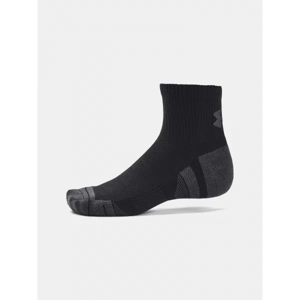  Ponožky UNDER ARMOUR PERFORMANCE TECH QTR (3 PÁRY) 1379510-001 ČIERNA 