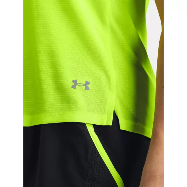  Dámske tričko UNDER ARMOUR LAUNCH SHORTSLEEVE 1382434-731 ZELENÁ 