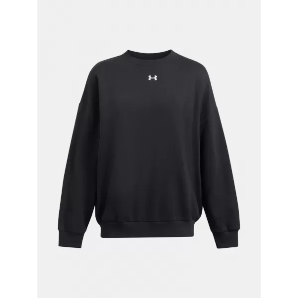  Dámska mikina UNDER ARMOUR RIVAL FLEECE OS CREW ČIERNA 