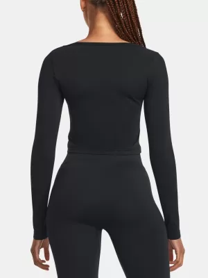 Dámske tričko UNDER ARMOUR TRAIN SEAMLESS LS 1379150-001 ČIERNA
