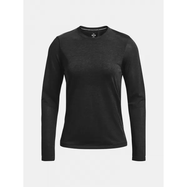  Dámske tričko UNDER ARMOUR SEAMLESS STRIDE LS 1375699-001 ČIERNA 